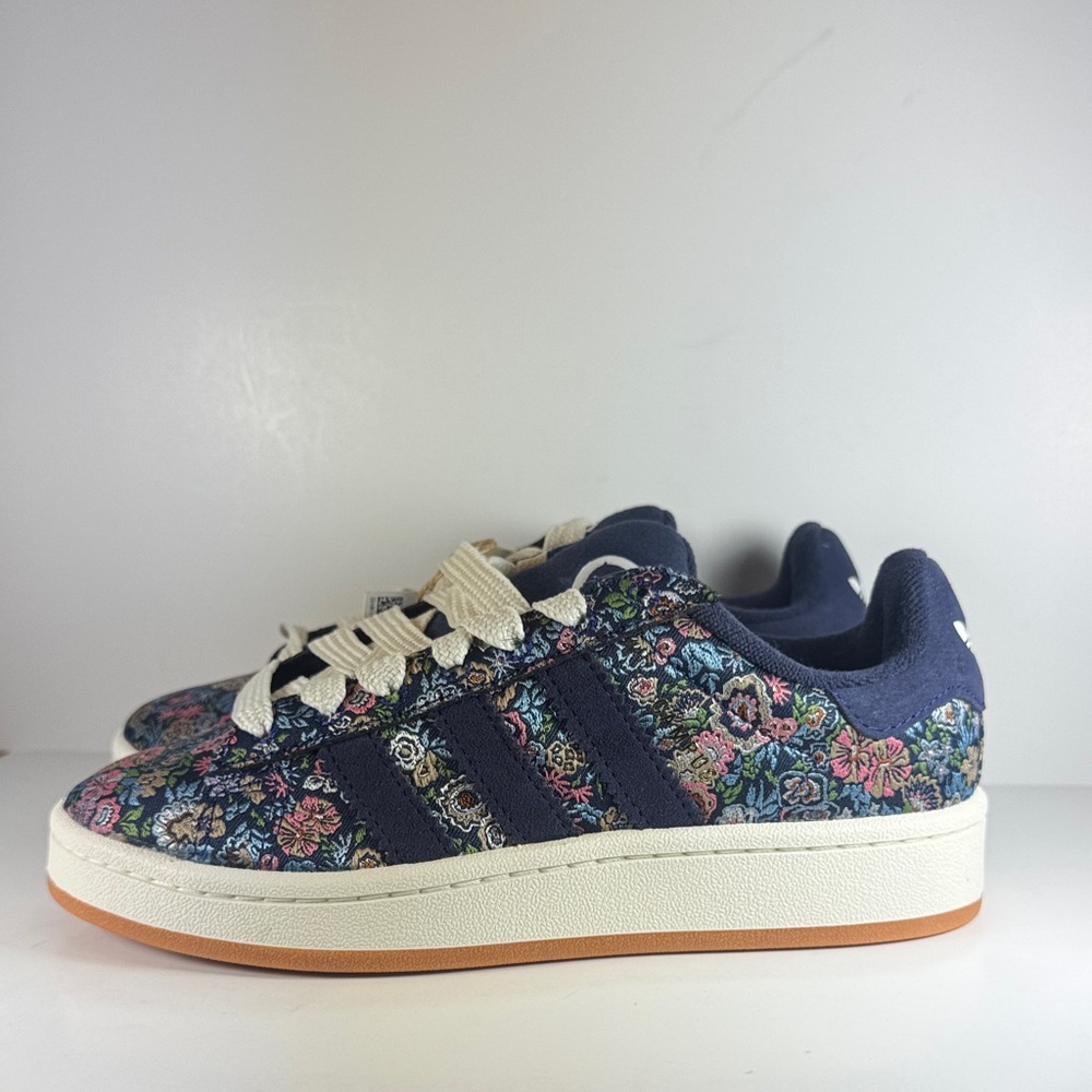 Adidas Campus 00s Liberty London Size 4Y Kid’s Sneakers Blue Pink Floral